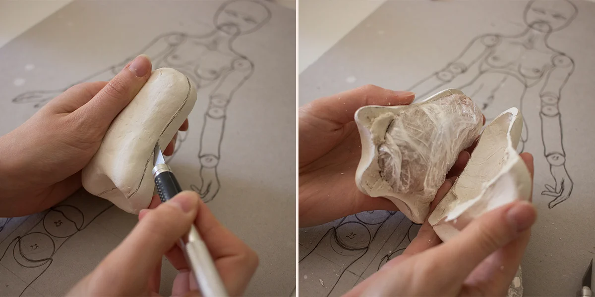 Sculpting a BJD from air dry clay first steps Nymphai Dolls